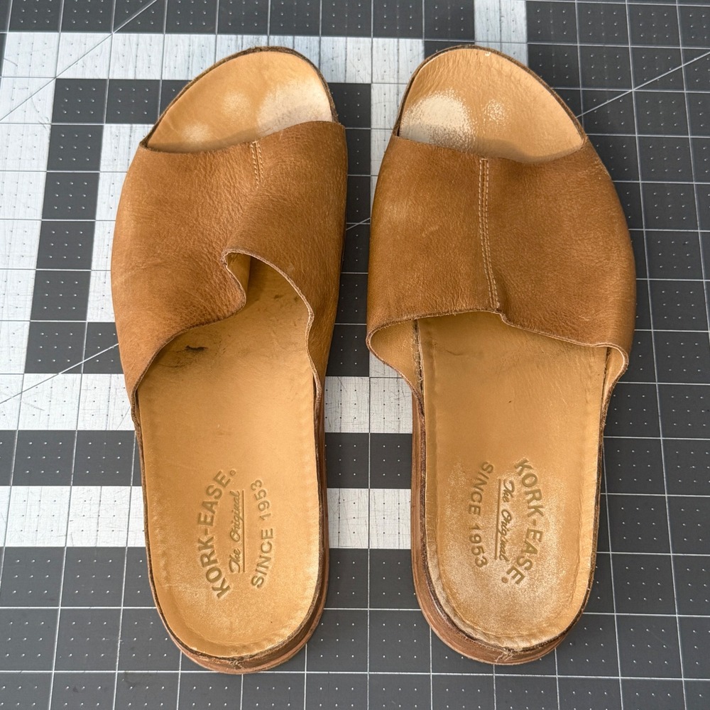 Kork-Ease Tutsi Boho Earthy Retro Leather Sandals Comfort Brown Women 10M K45206